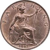 Reverse Farthing 1897 TB