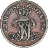 Obverse 2 Pfennig 1858 B Birkenfeld