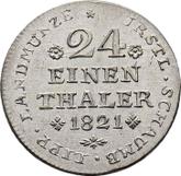 Reverse 1/24 Thaler 1821