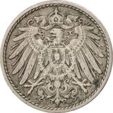 Reverse 5 Pfennig 1908 D