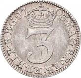 Reverse Threepence 1703