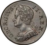 Obverse Halfpenny 1749 Old Head