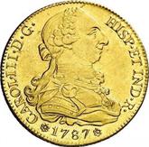 Obverse 8 Escudos 1787 S CM