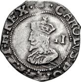 Obverse 2 Pence (Halfgroat) no date (1642-1649) Seventh portrait type