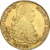 Obverse 8 Escudos 1792 PTS PR