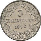 Reverse 3 Kreuzer 1856