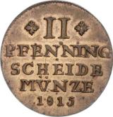Reverse 2 Pfennig 1815 FR