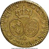 Reverse 1/2 Louis d'Or 1784 A