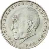 Obverse 2 Mark 1974 D Konrad Adenauer