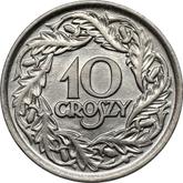Reverse 10 Groszy 1923 WJ