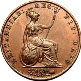 Reverse Halfpenny 1841 WW