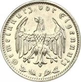 Reverse 1 Reichsmark 1939 J
