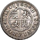 Reverse 2 Reales 1762 M JP