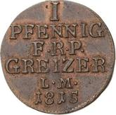 Reverse 1 Pfennig 1815