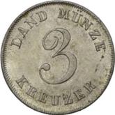 Reverse 3 Kreuzer 1836