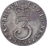 Reverse Threepence 1795
