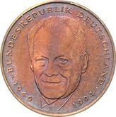 Obverse 2 Mark 1997 A Willy Brandt