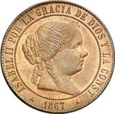 Obverse 5 Céntimos de escudo 1867 OM