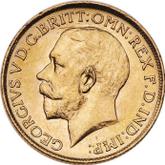 Obverse Sovereign 1915 S