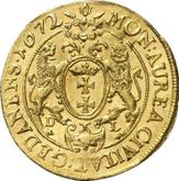 Reverse Ducat 1672 DL Danzig