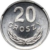 Reverse 20 Groszy 1983 MW