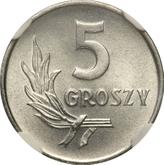 Reverse 5 Groszy 1972 MW
