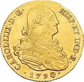 Obverse 4 Escudos 1790 M MF