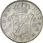 Reverse 8 Reales 1792 S CN