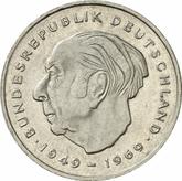 Obverse 2 Mark 1976 J Theodor Heuss