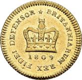 Reverse Third Guinea 1809 Second laureate bust