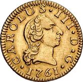Obverse 1/2 Escudo 1761 S JV