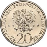 Obverse 20 Zlotych 1980 MW Pattern Barricade Battles