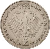 Reverse 2 Mark 1970 D Theodor Heuss