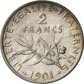 Reverse 2 Francs 1901 Sower