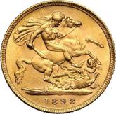 Reverse Half Sovereign 1898 TB St. George