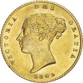 Obverse Half Sovereign 1842