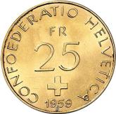 Reverse 25 francs 1959 B