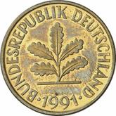 Reverse 10 Pfennig 1991 F