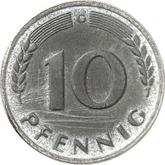 Obverse 10 Pfennig 1949 Bank deutscher Länder