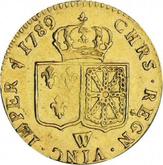 Reverse Louis d'Or 1789 W