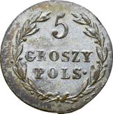 Reverse 5 Groszy 1819 IB