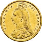 Obverse Half Sovereign 1893 M JEB Jubilee portrait
