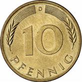 Obverse 10 Pfennig 1973 D