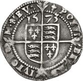 Reverse Threepence 1573 Third issues