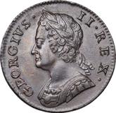 Obverse Halfpenny 1752 Old Head