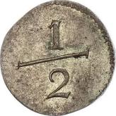 Reverse 1/2 Kreuzer no date (1816-1864)