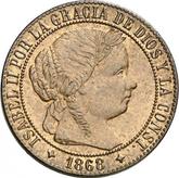Obverse 1 Céntimo de escudo 1868 OM