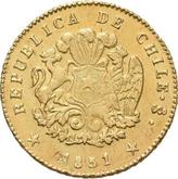 Obverse 1 Escudo 1851 So LA