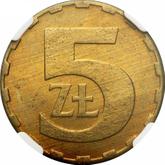 Reverse 5 Zlotych 1980 MW