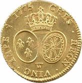 Reverse Double Louis d'Or 1775 W